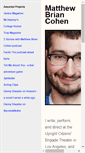 Mobile Screenshot of matthewbriancohen.com